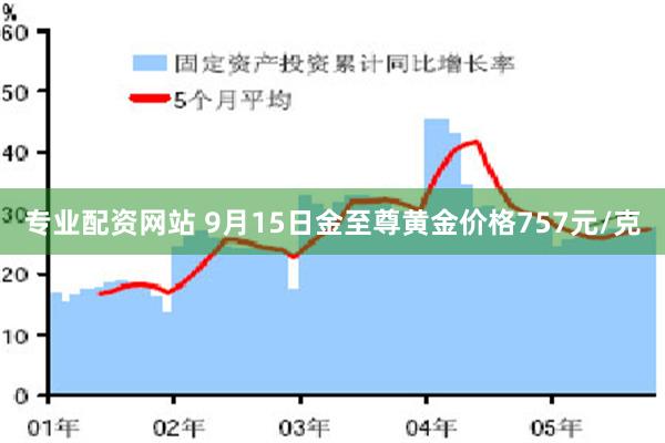 专业配资网站 9月15日金至尊黄金价格757元/克